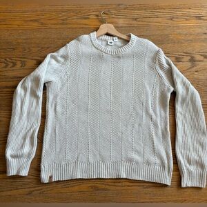 Tentree oak colour crew neck knit sweater, size medium , NWOT